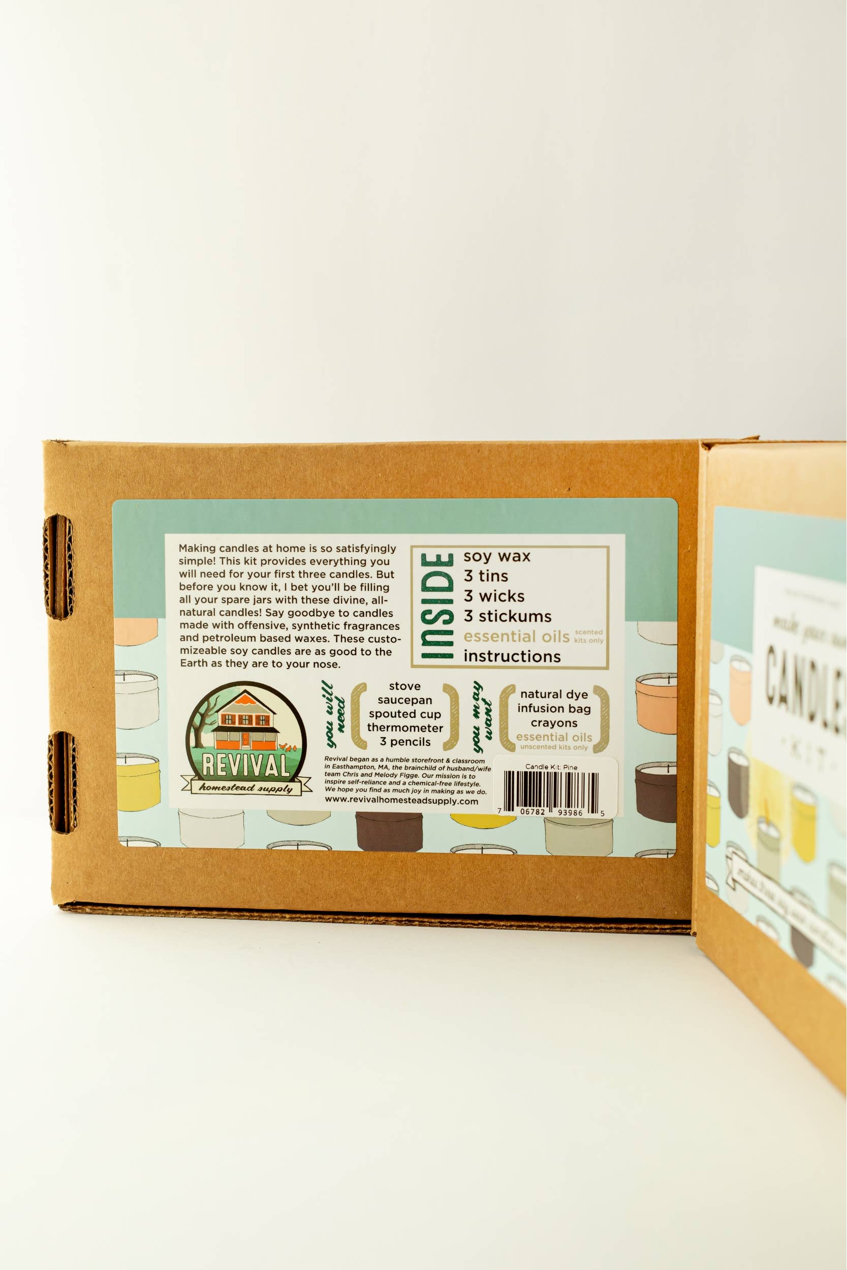 Revival Homestead Supply - Wholesale DIY Craft Kit - Soy Candle Kit, Scented, Make Your Own, DIY2