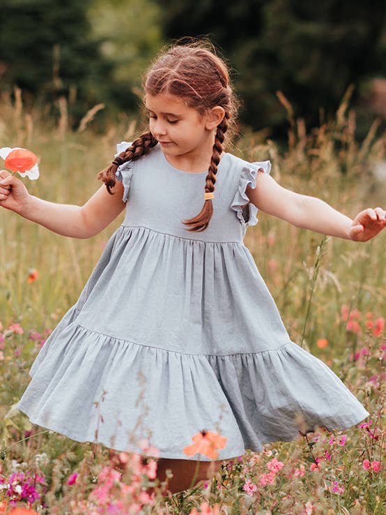 Isabelle Two Tier Ruffle Dress for wholesale by Tate & Adele