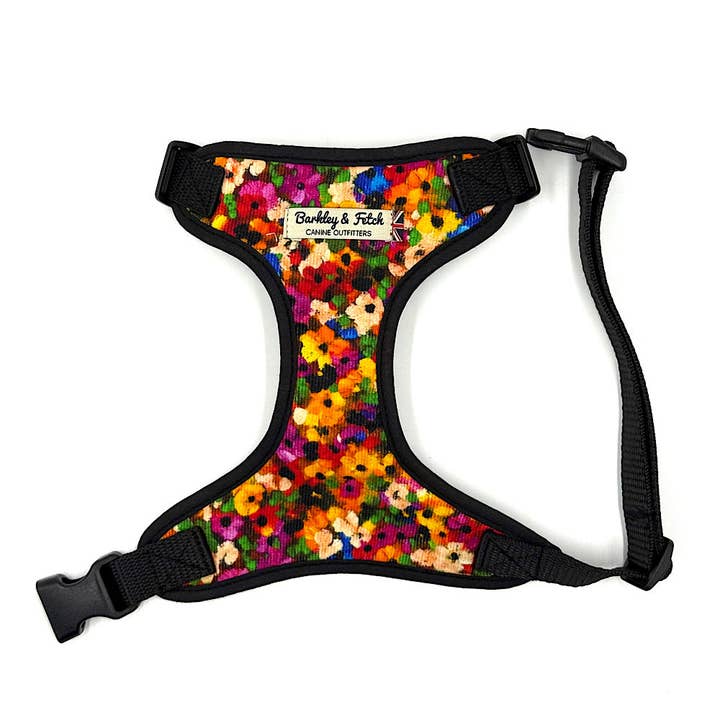 Fleury Blur Corduroy Soft Dog Harness for wholesale by Barkley and Fetch