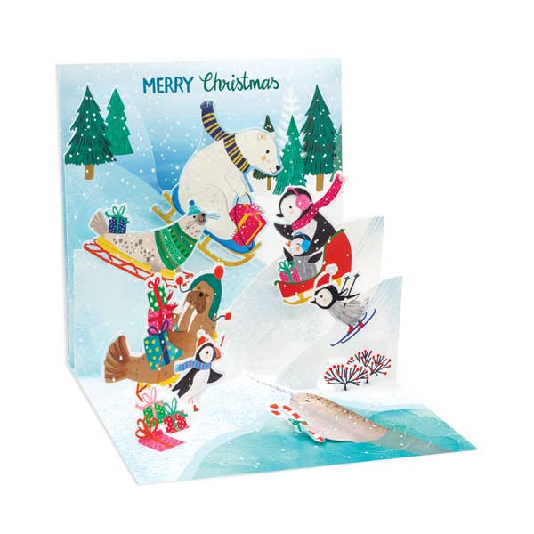Up With Paper - Wholesale Retailer Display - Paper & Novelty - Christmas Pop-Up Cards Corrugate Floor Display with Product6