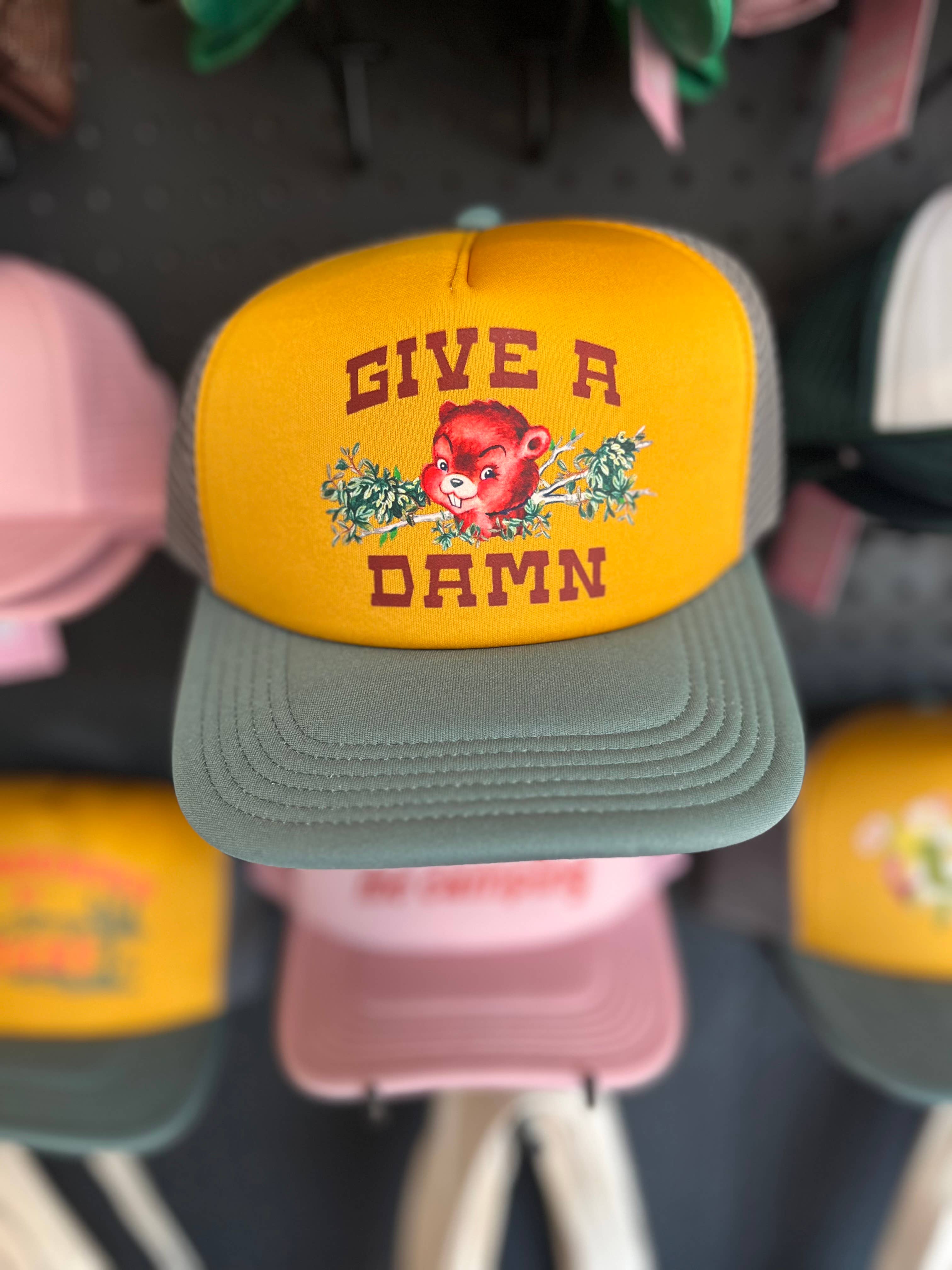 The Coin Laundry – Großhandel Trucker-Cap – Unisex – Scheiß drauf - Lustiger Biber Trucker Hut4