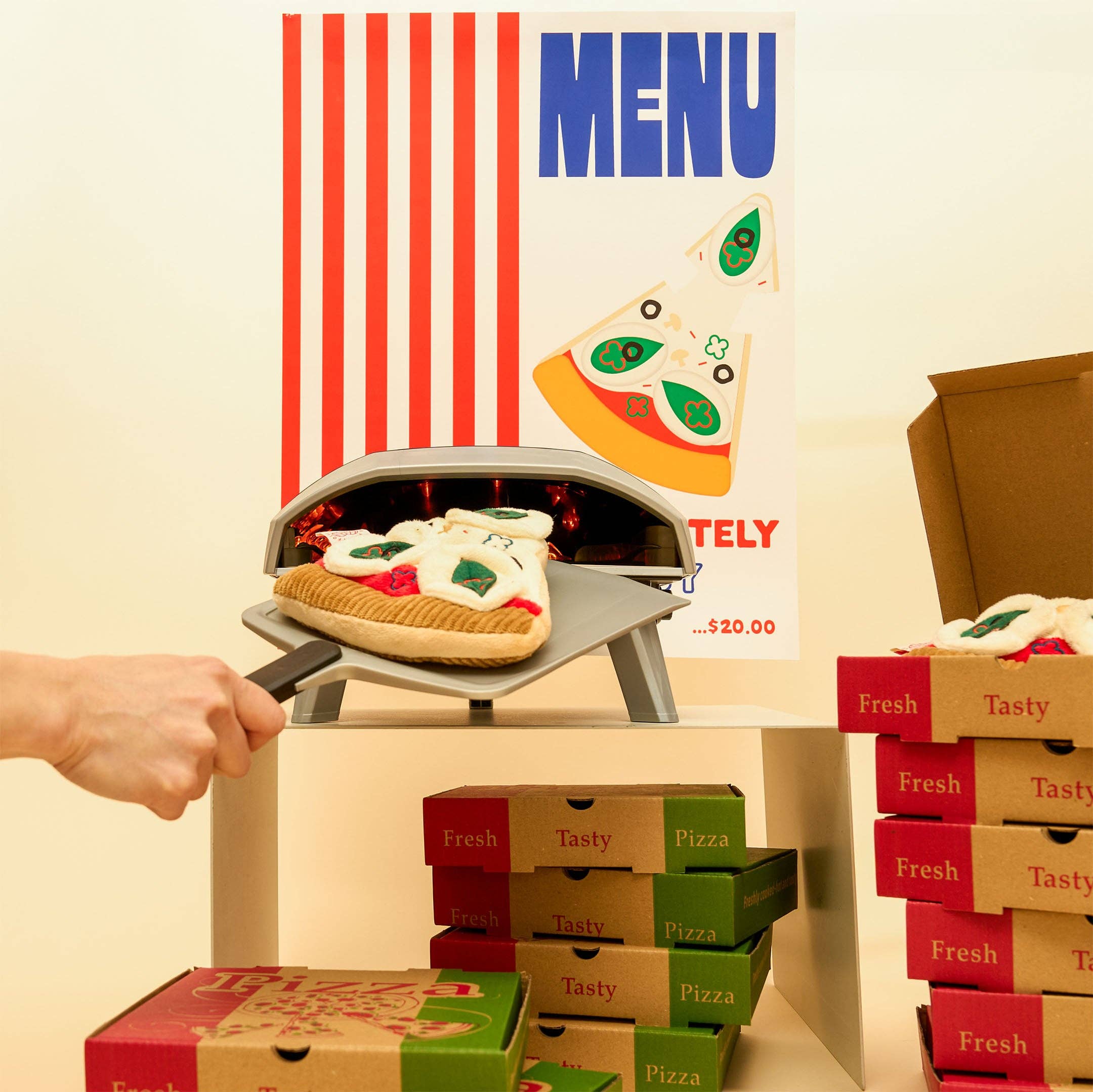 the furryfolks - Wholesale Pet Plush Toy - Dog - Pizza Nosework Toy8