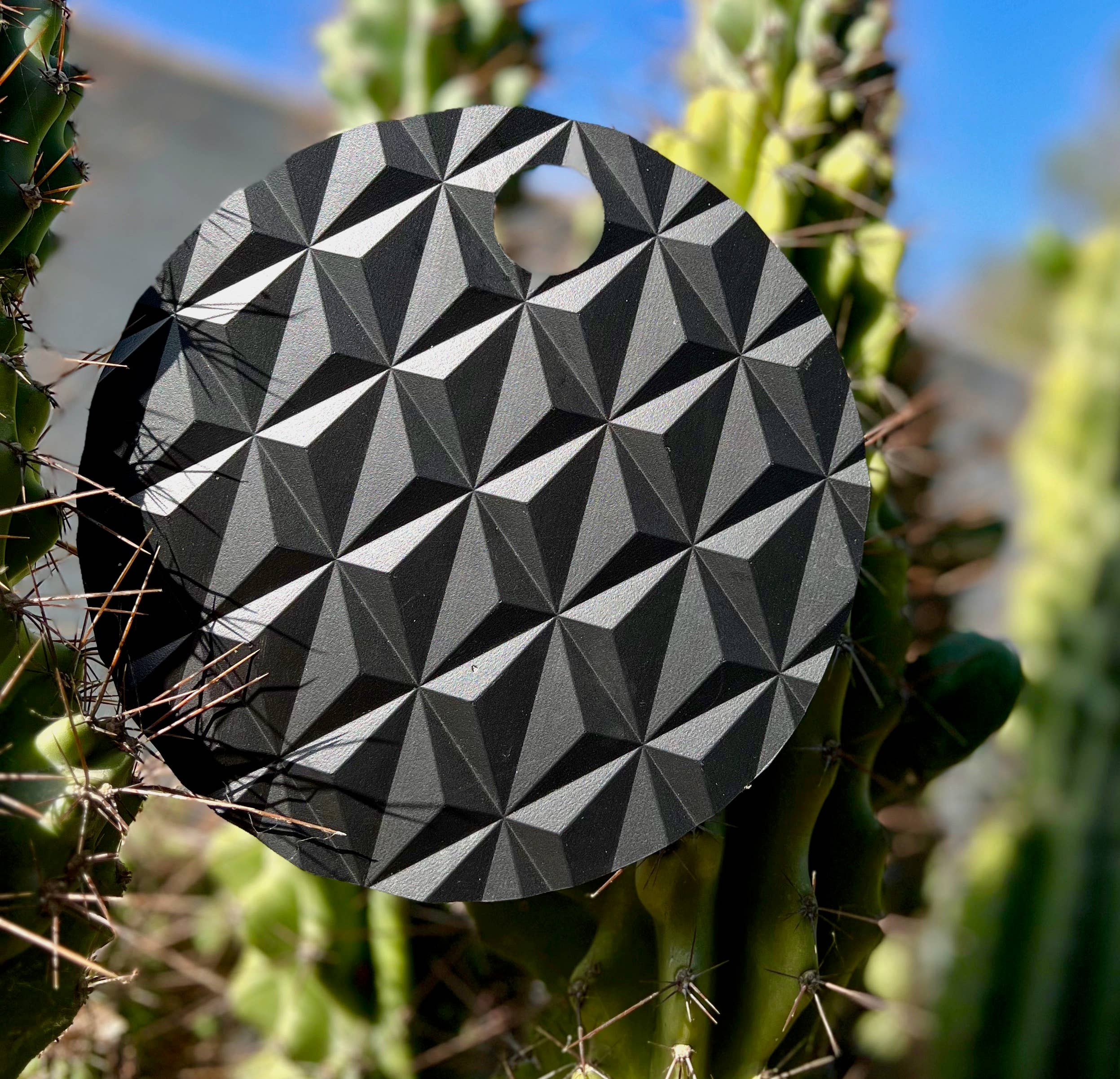 justfans - Vente Éventail - Éventails ronds à motifs tridimensionnels en plastique recyclé4