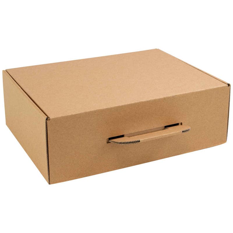 Deffrennes - Wholesale Gift Box - Kraft brown rectangular cardboard case 36.5x27x12 cm2