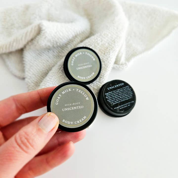 Milk + Body - Wholesale Body Cream/Lotion - Mini Goat Milk + Tallow Body Cream | Unscented2