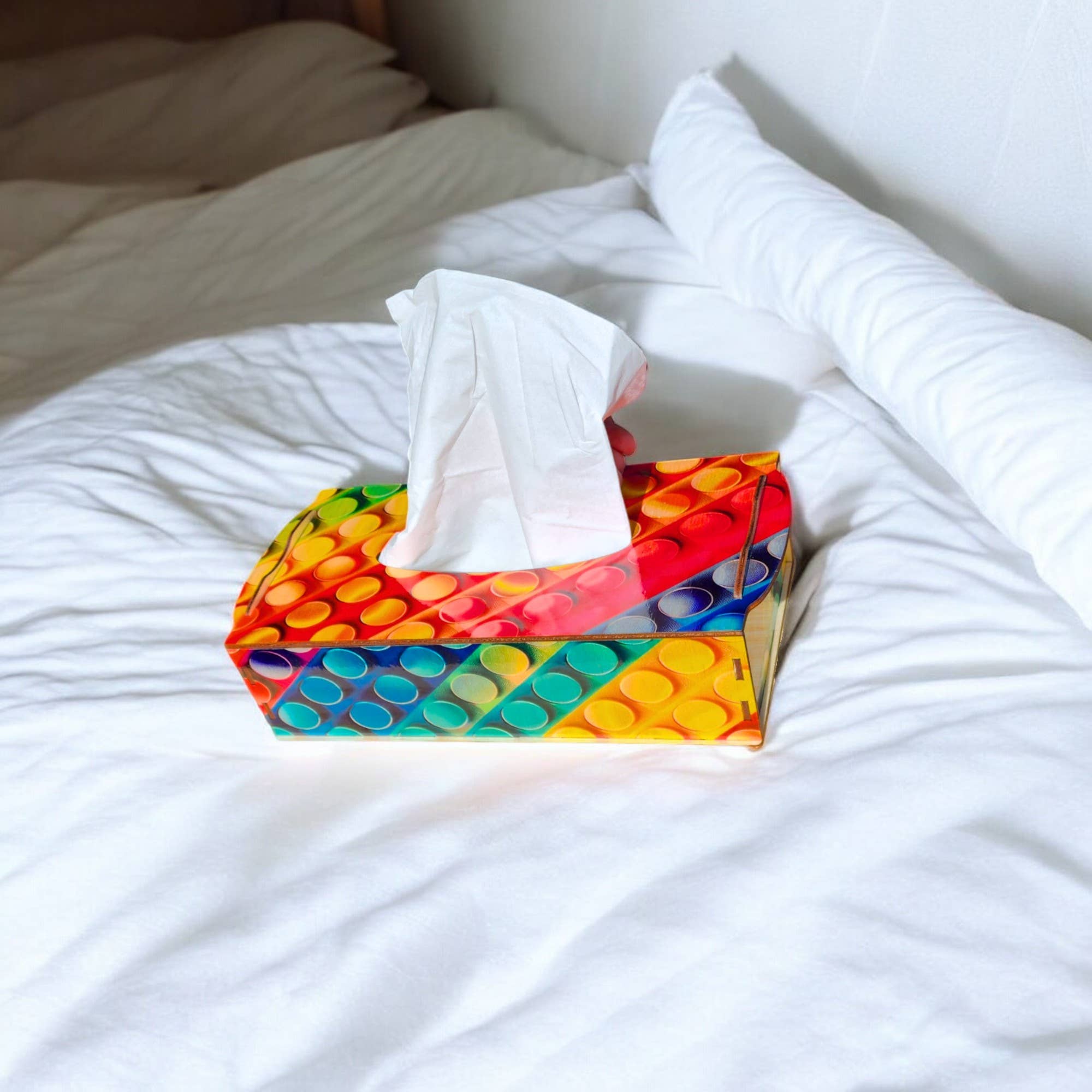 BoisMagique - Wholesale Tissue Box - Wooden Tissue Box - Color Bubbles 4