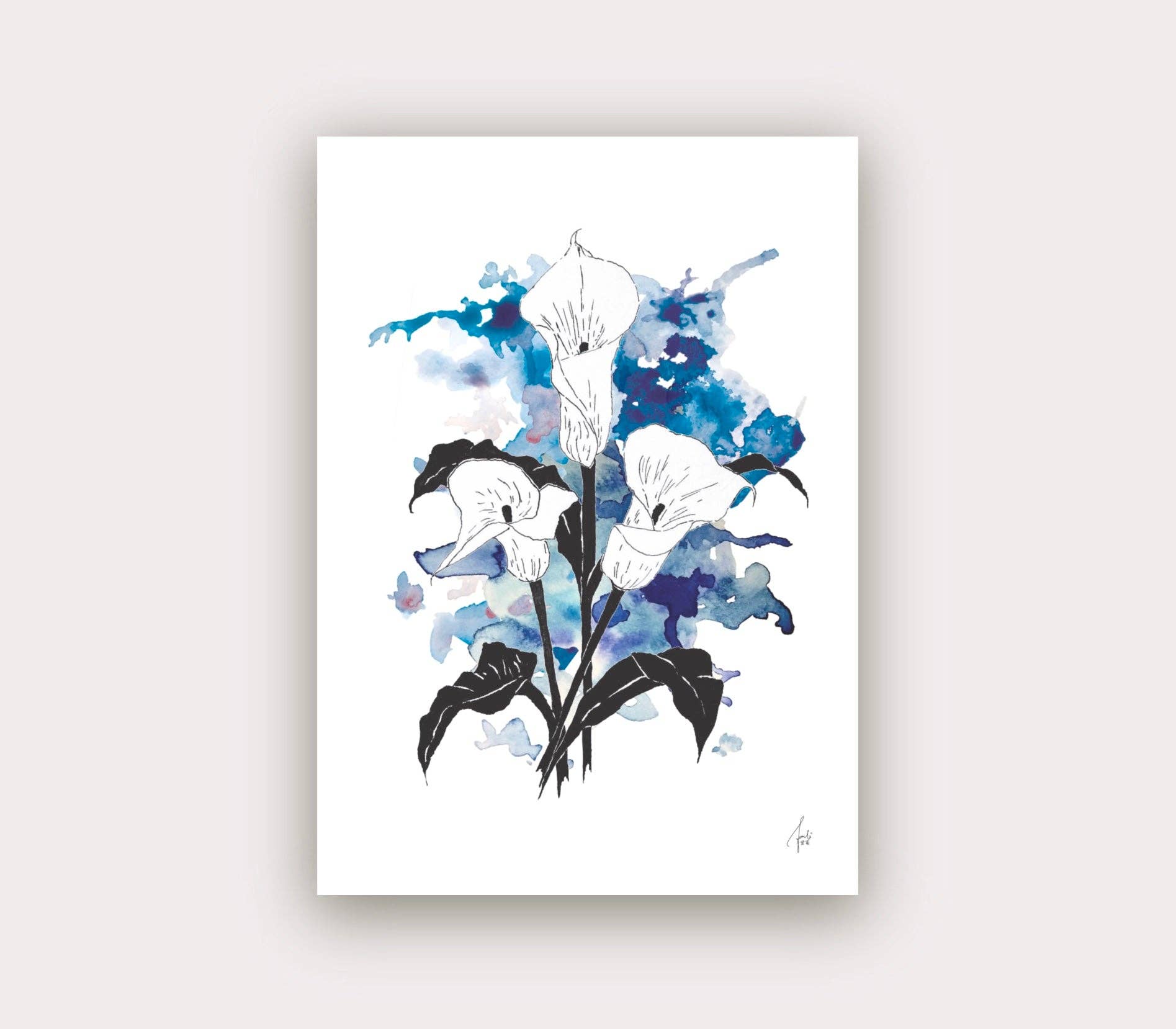 itsjunli - Wholesale Everyday Greeting Card - Lilly Calla ❊ Reincarnation & Purity | Cards0