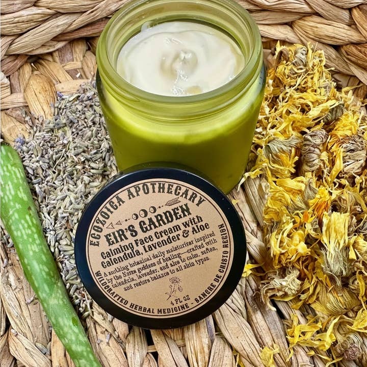 Eir's Garden Botanical Facial Calming Cream for wholesale by Ecozoica Apothecary