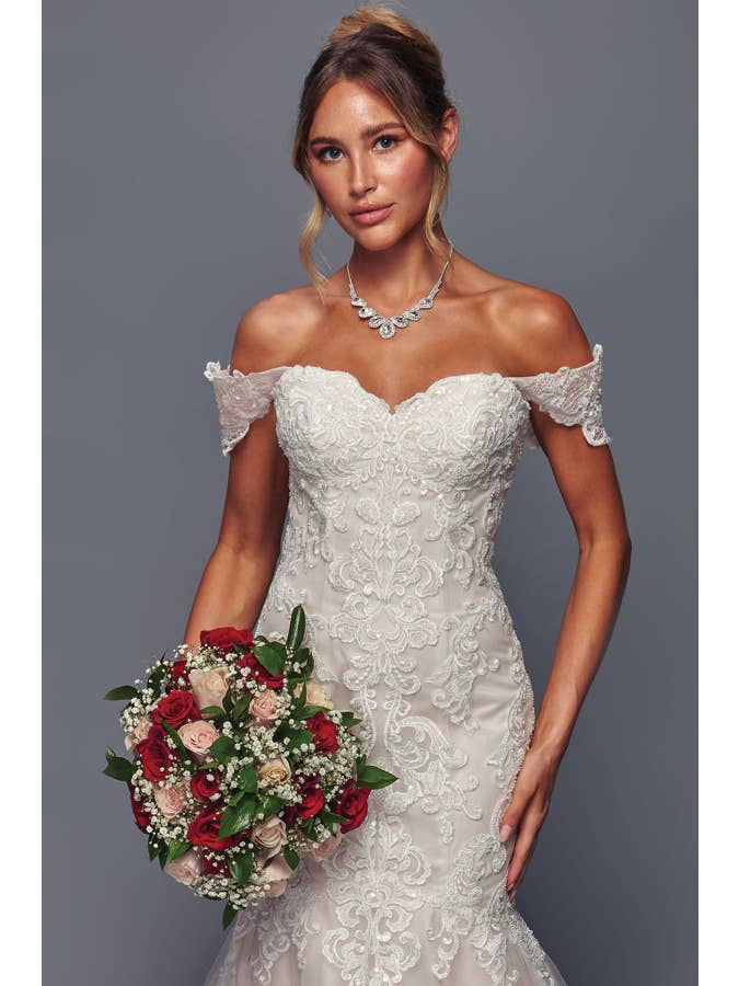 Babyfox Apparel - Vente Robe de soirée – femme - Robe de mariée sirène à encolure cœur dénudée2