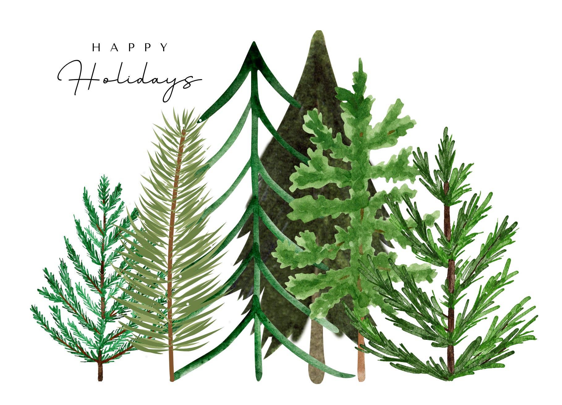 MA-NON - Wholesale Christmas Card - Mooie bomen0