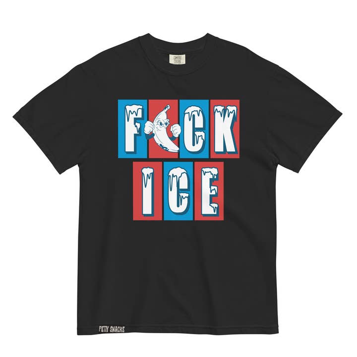 Fuck ICE T-shirt (Sort) for engroshandel hos Petty Snacks