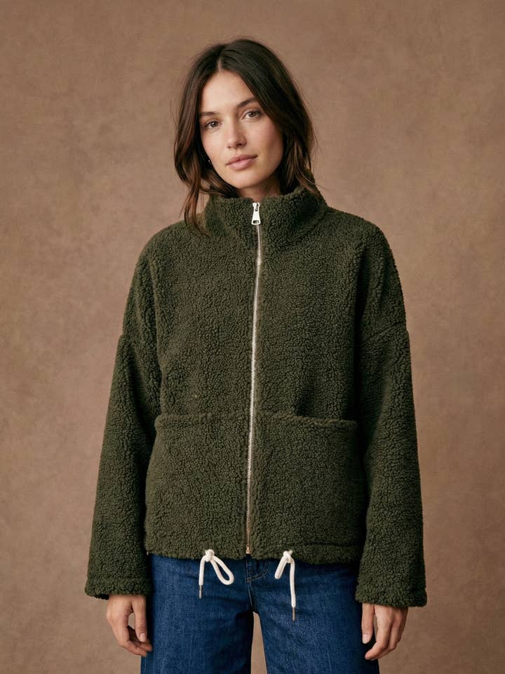 Teddypälsjacka med dragkedja PV2519 för wholesale av Pépouz' Paris