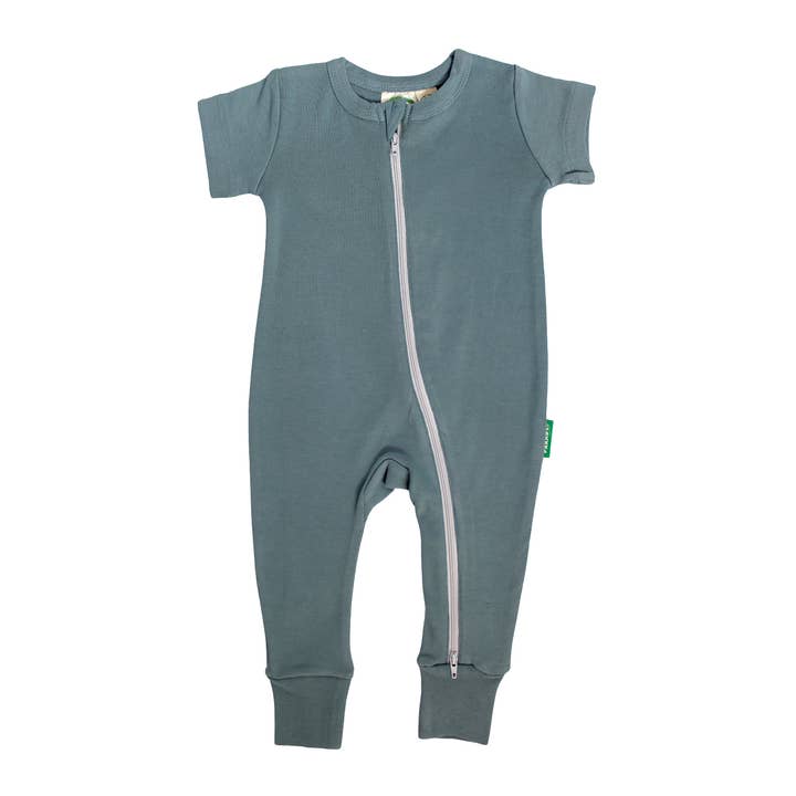 Essential Basics '2-Way' Zip Romper - Short Sleeve for wholesale by Parade Organics
