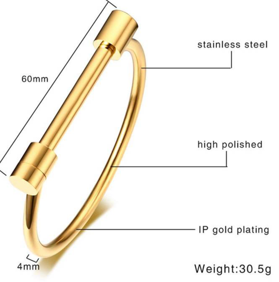 HoopLa – Großhandel Manschettenarmband – Pferdegebiss Armreif - Armspange - Schraubverschluss - Wasserdicht7