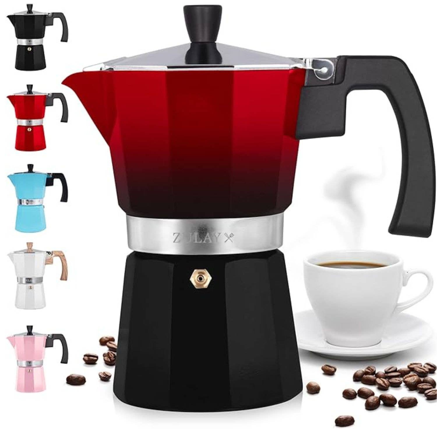 Zulay Kitchen - Wholesale Espresso Maker - Stovetop Espresso Moka Pot – 3 Cup 8