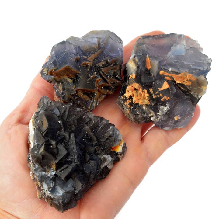 Kaia & Crystals - Wholesale Spiritual Stone/Crystal - Raw Cubic Purple Fluorite Crystal (100g - 350g)