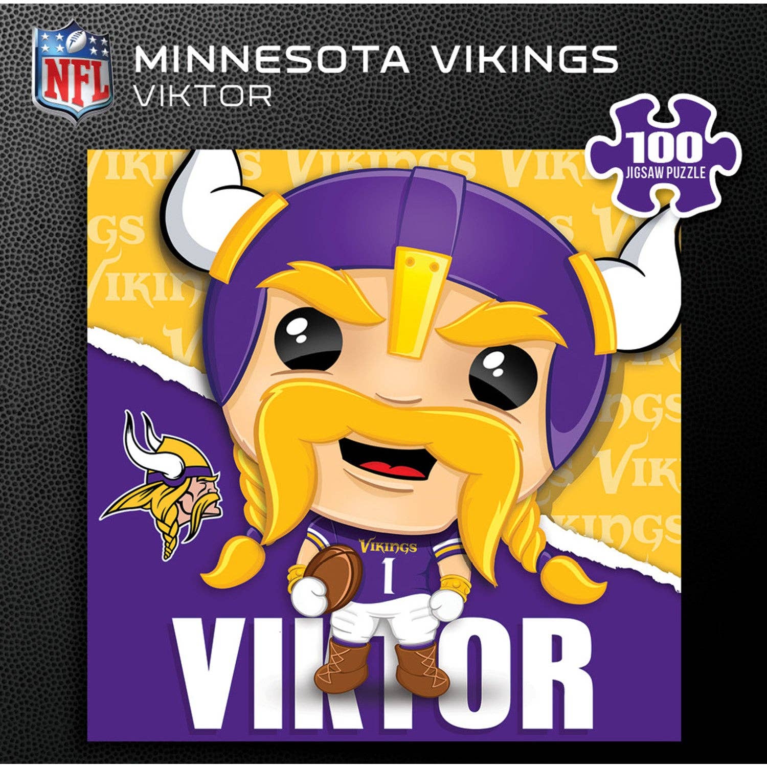 Masterpieces Puzzles - Wholesale Puzzle - Adult - Minnesota Vikings - NFL Mascot 100 Piece Jigsaw Puzzle2