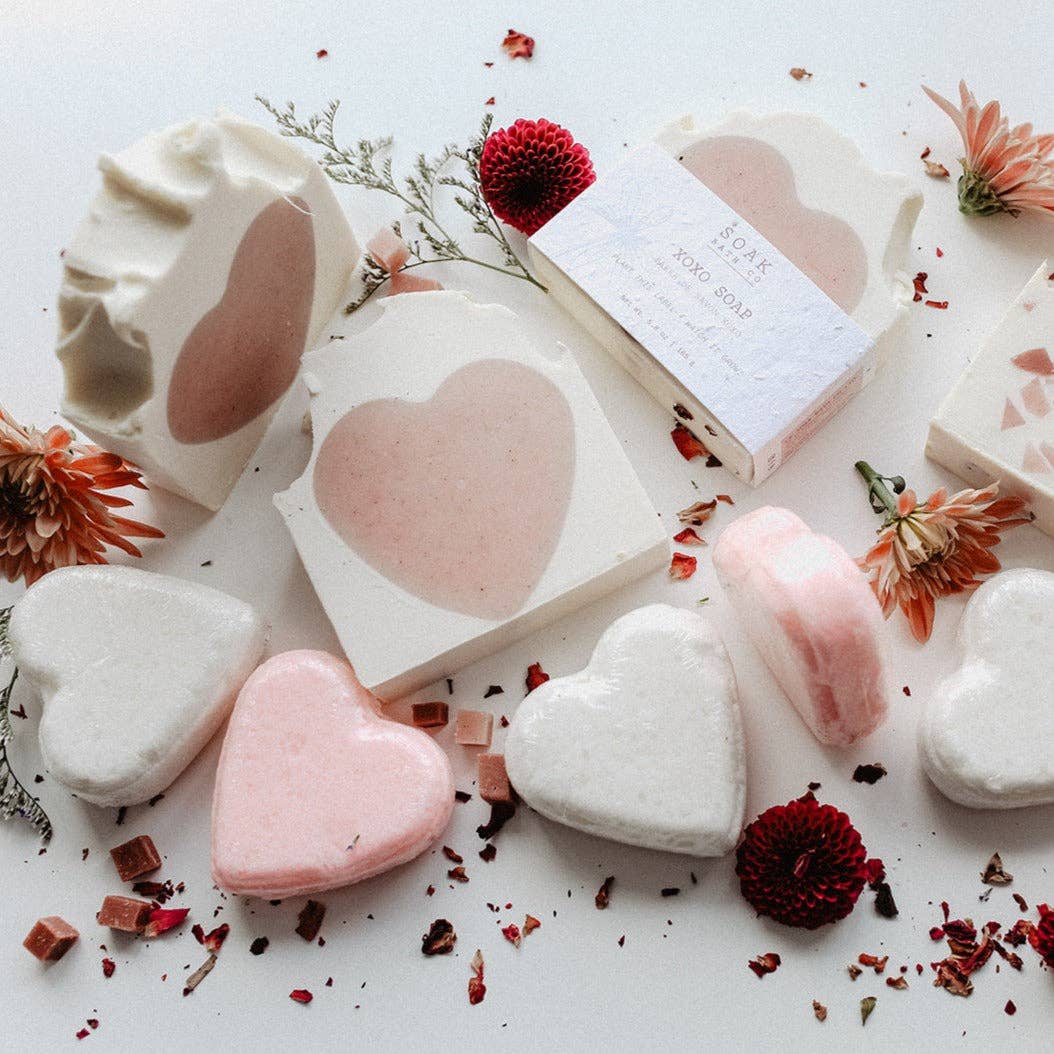 SOAK Bath Co - Wholesale Bar Soap - XOXO Soap Bar - Valentine's Collection - Canadian Handmade4
