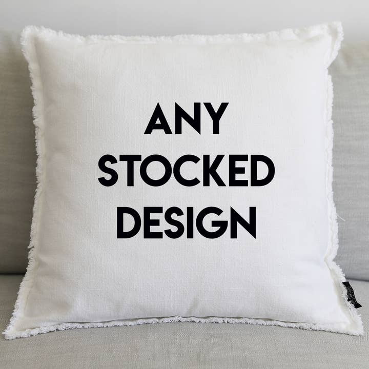 * PILLOW 20"x20" - Choose Any Stock Design for wholesale by Wildwood Landing
