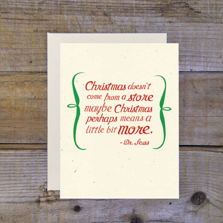 Cartão de Natal Dr. Seuss por atacado de Troy Cloth & Paper