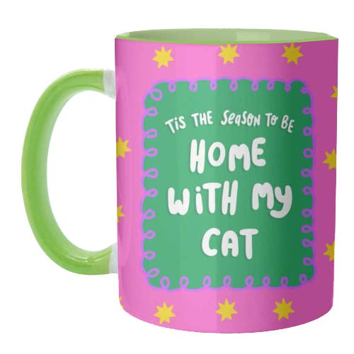 Mugs 'Home With My Cat' for wholesale by ART WOW