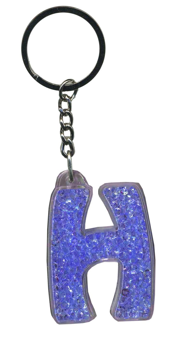 Instant Gifts International – wholesale Keychain – Women's – Itzy Glitzy Keyrings - Initial Letters25