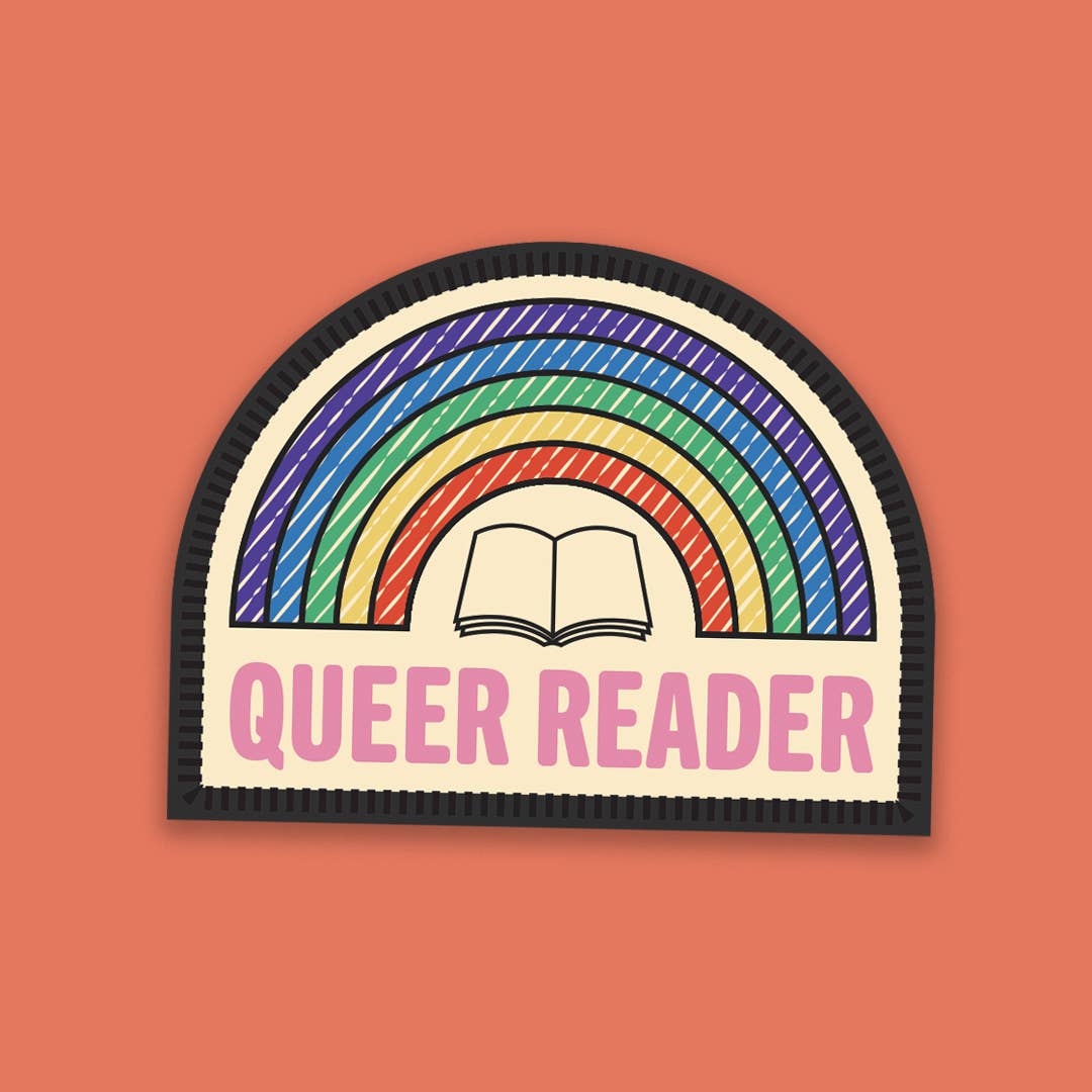 Bookishly (No US Import Fees) – wholesale Sticker – Queer Reader Sticker – Merit Badge Style
0