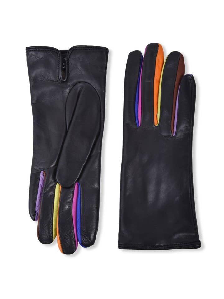L02-Italian Women's Multi-Color Lambskin & Cashmere Gloves for wholesale by AMATO NEWYORK Carolina Amato