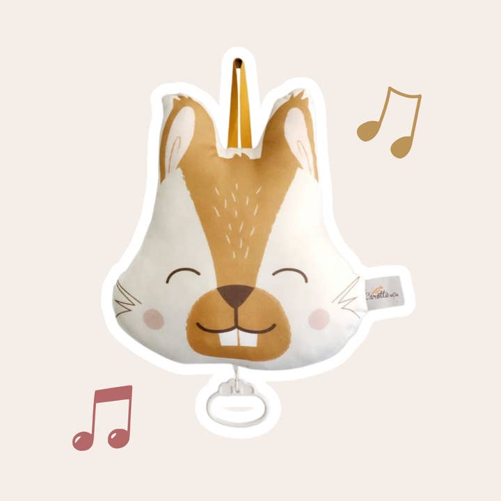 Musikpude Egern kamelfarvet for engroshandel hos Carotte & Cie