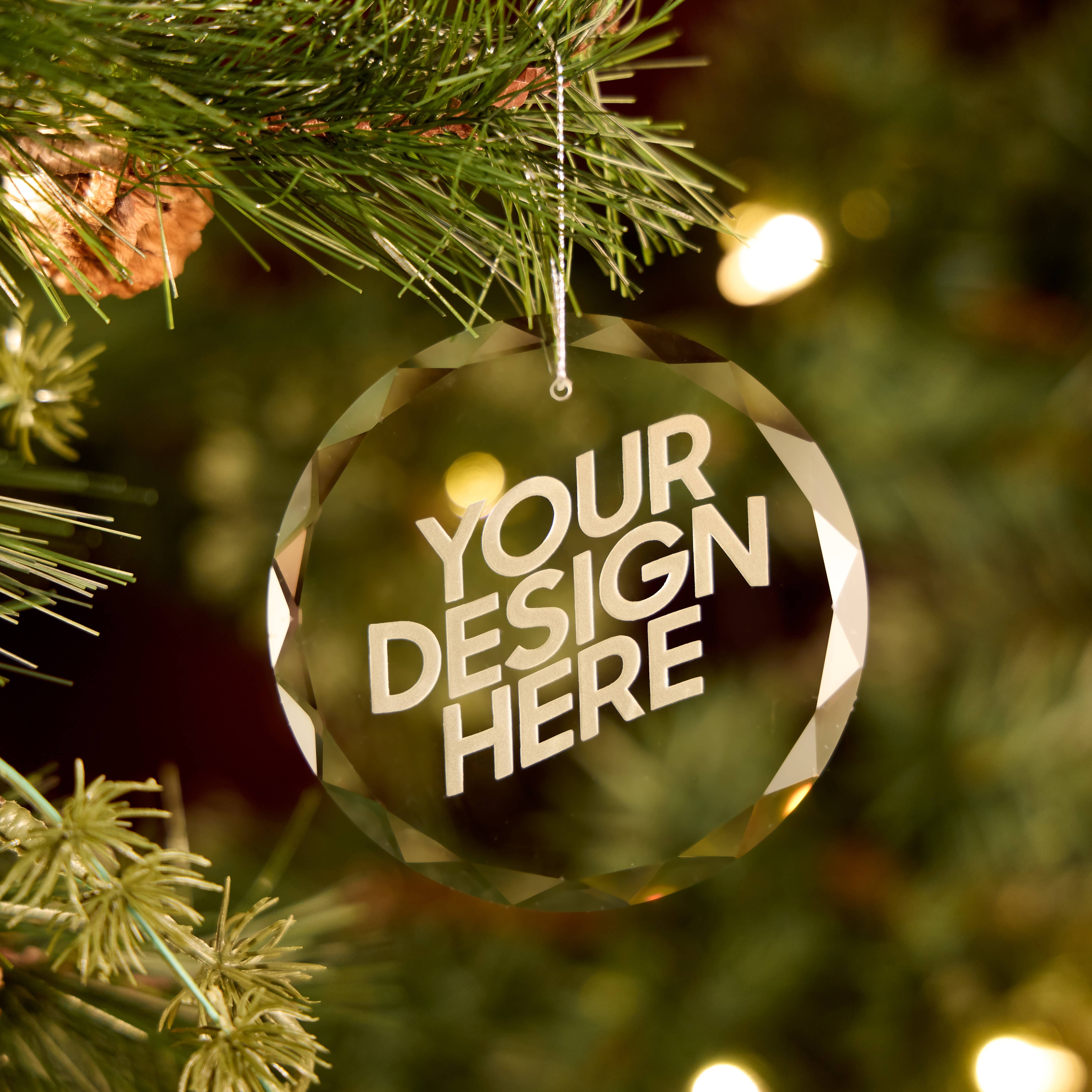 A to Z Imaging and Design - Wholesale Ornament - Custom Etched Glass Ornament – Personalized Keepsake