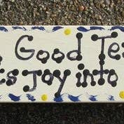 Teacher Gift BGT5036 Un buen profesor pone alegría en el aprendizaje Bloque de madera para venta al por mayor de Nannie and B's Crafts