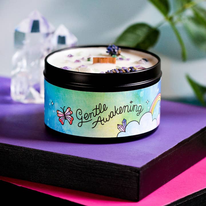 Rachel Beyer - Wholesale Travel Candles - Gentle Awakening Aromatherapy Candle - Lavender & Woodsy4