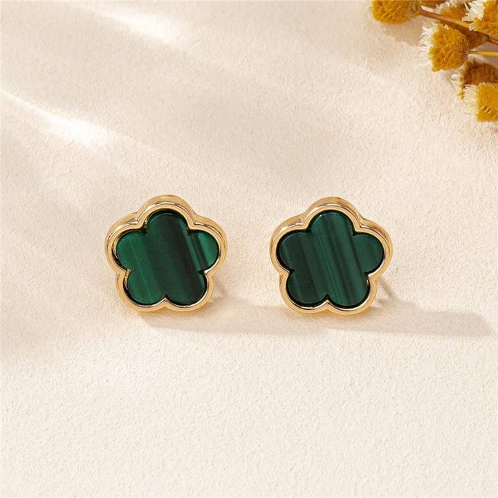 Mirazshoes WholeSale - Wholesale Stud/Post Earrings - Lucky Clover Earrings1