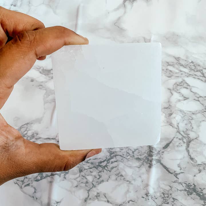 Peach and Pixie - Wholesale Crystal Charging Plate - Selenite Charging Plate (Circle/Square)3