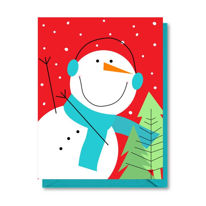 Glücklicher Schneemann-Urlaubs für den Großhandel von doodle bird design