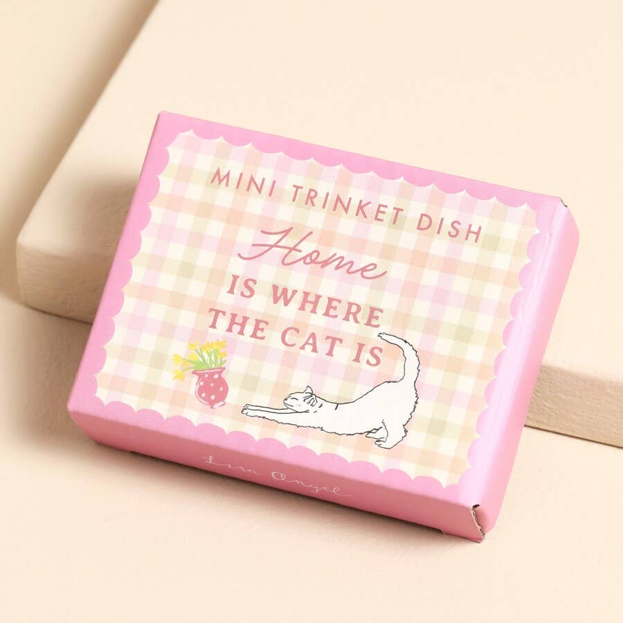 Lisa Angel - Wholesale Jewelry Dish - Home Is Where The Cat Is Trinket Dish1