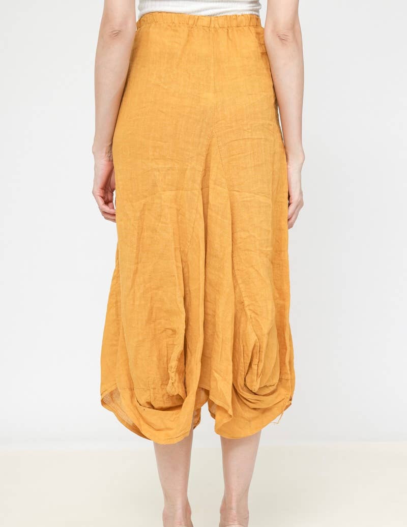 LINEN & COTTON HOUSE - Wholesale Jumpsuit - Women's - LINEN SAROUEL SKIRT WITH POCKETS 9917 663317