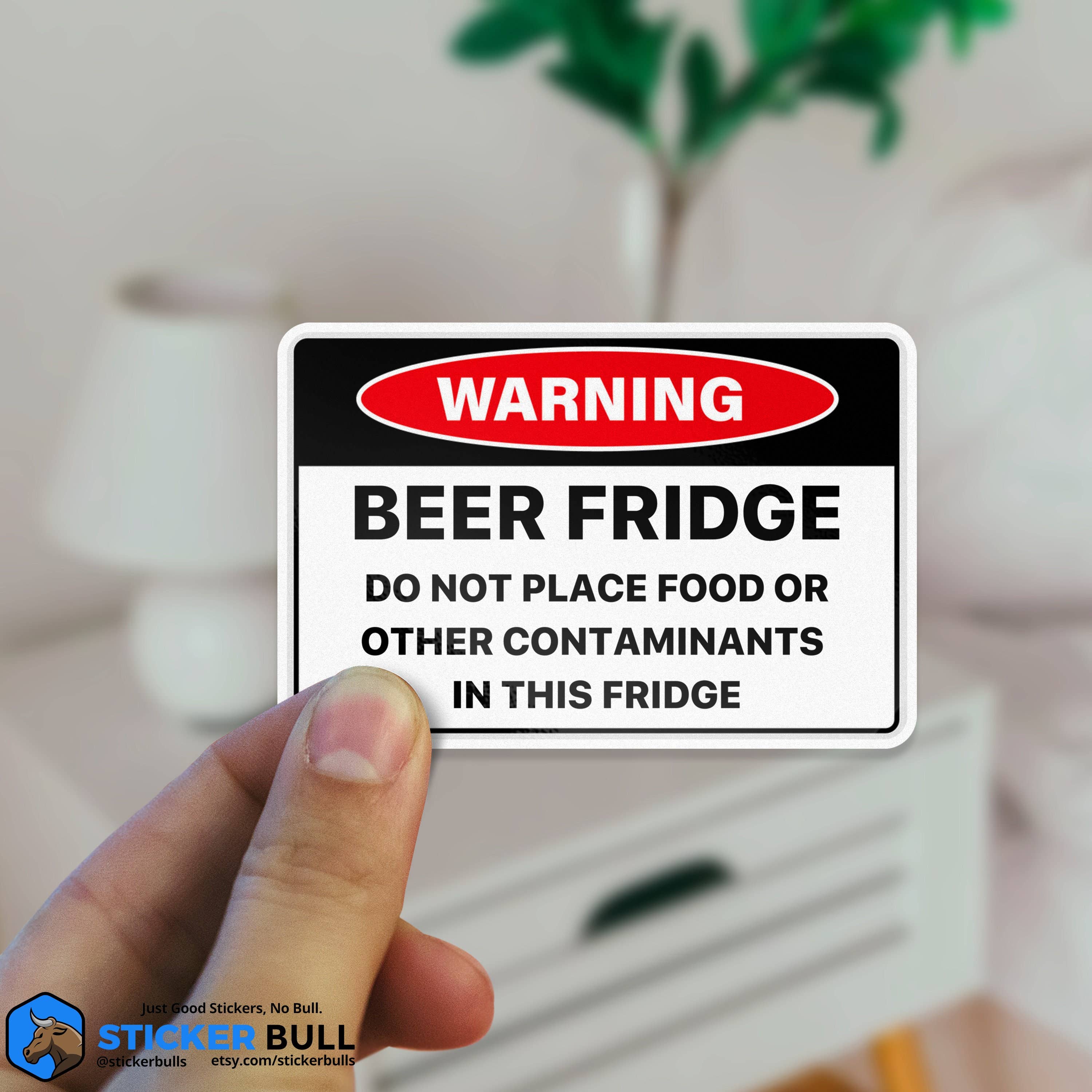 Sticker Bull – Großhandel Aufkleber – Bierkühlschrank-Aufkleber, Bieraufkleber, lustiger Warnaufkleber, Meme-Aufkleber, wasserdichter Vinyl-Aufkleber für Wasserflasche, Laptop und Kühlschrank3