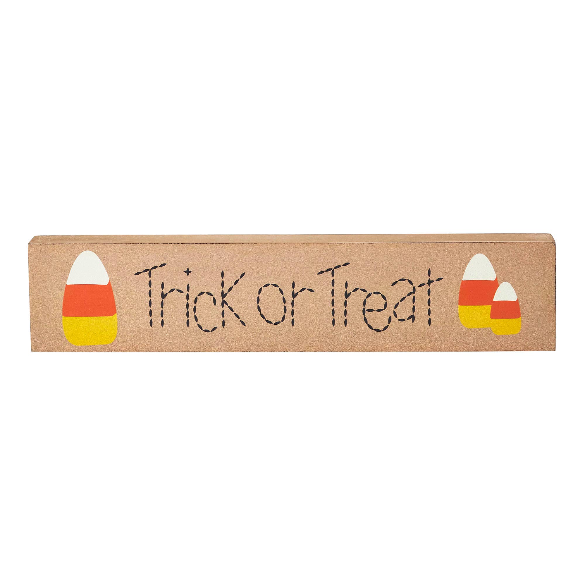 VHC Brands - Wholesale Sign - Halloween Trick or Treat Candy Corn MDF Wall Decor Sign Festive Fall Accent2