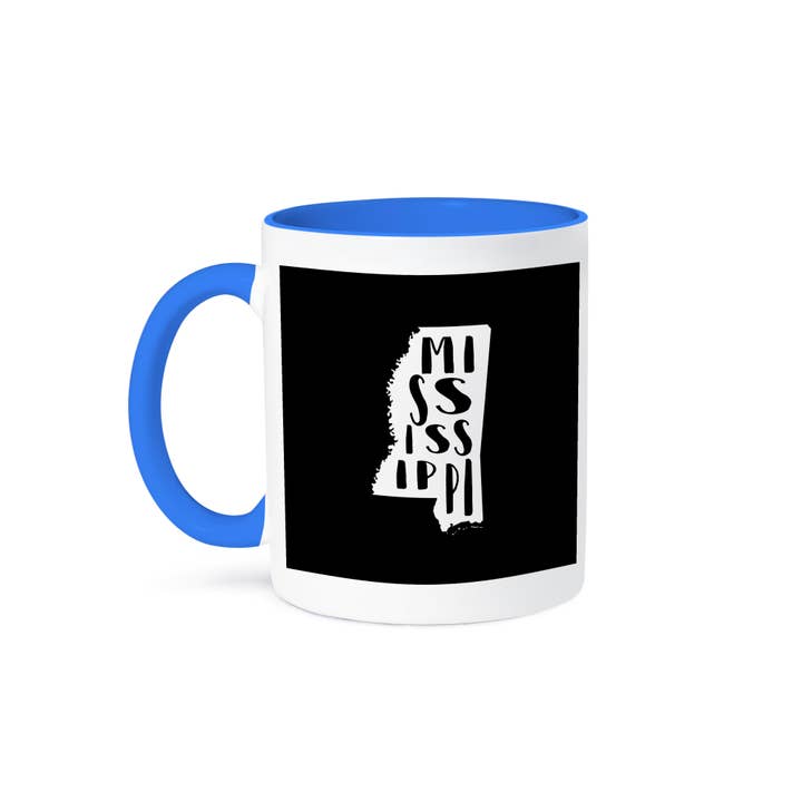 3dRose, Mississippi written inside the state. Black background., Mug and other Purchase Wholesale ms8587. Free Returns & Net 60 Terms on Faire trending on Faire.