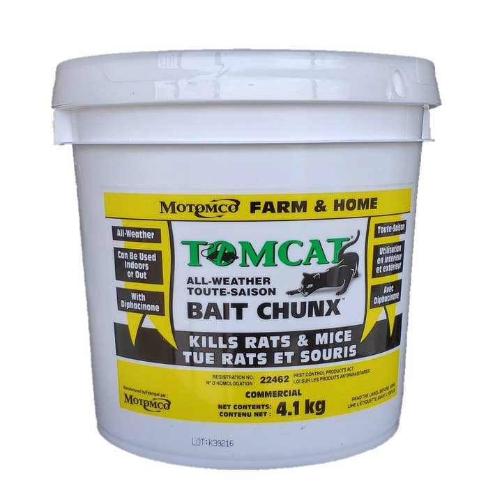 RodenticideCanada.com - Wholesale - Tomcat rat bait chunx 9lbs/4.1kg