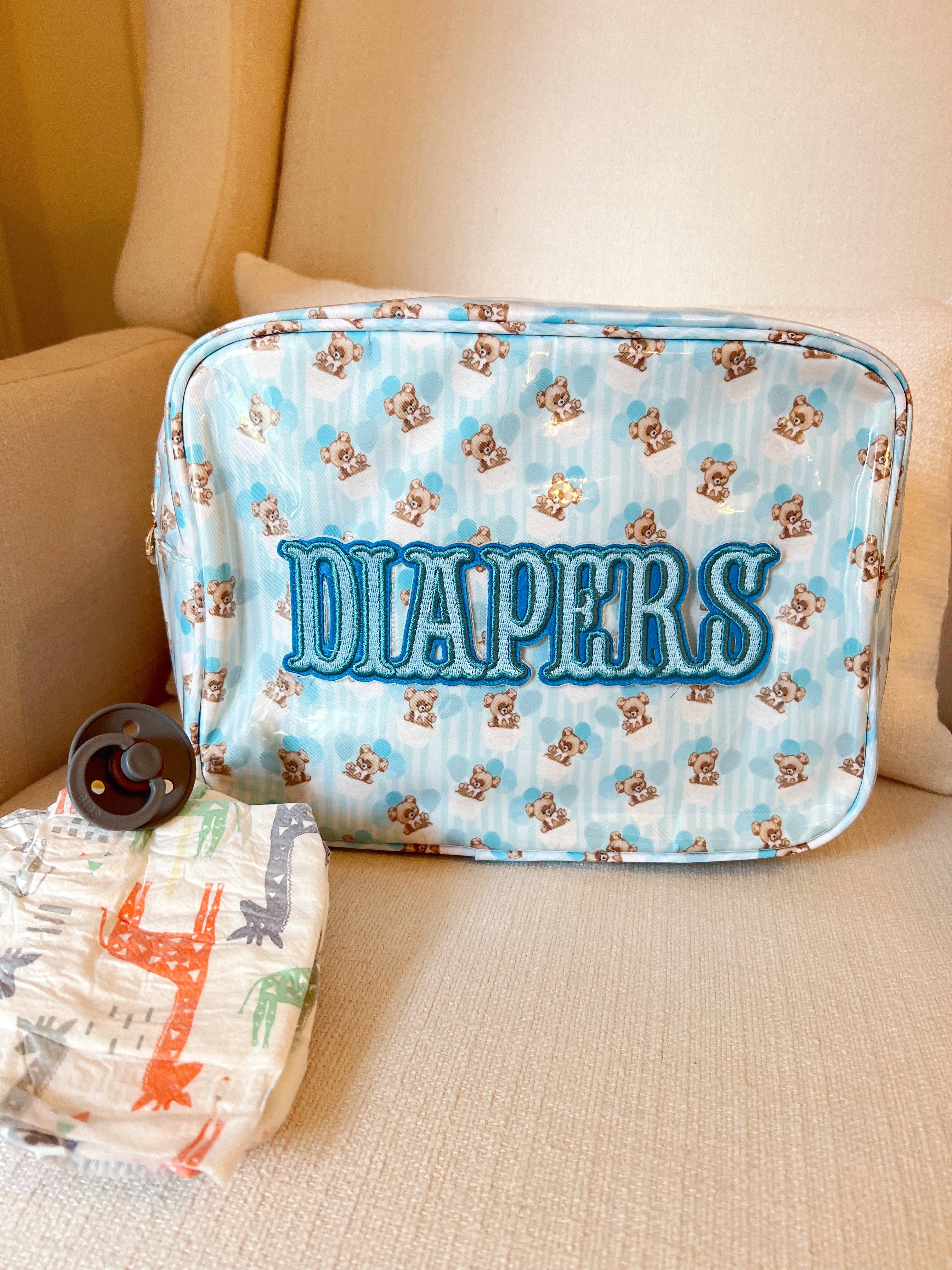 KENZKUSTOMZ - Wholesale Diaper Caddy - Baby - Diapers XL - Clear Coat Bag5
