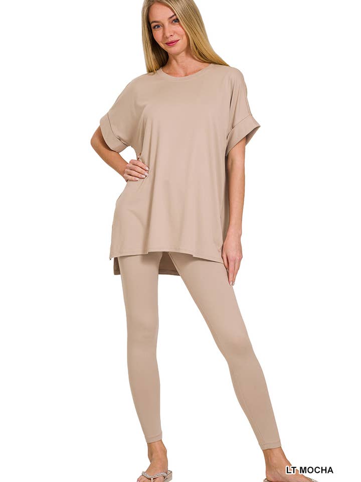42POPS – Großhandel Loungewear-Set – Damen – Mikrofaser-Oberteil & Leggings 2-teiliges Set38