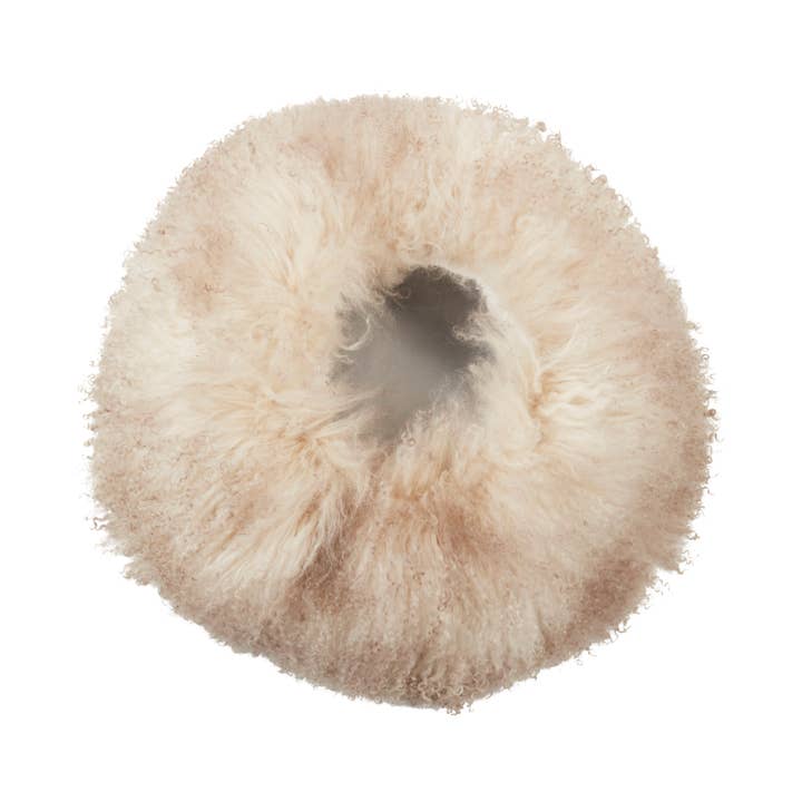 Saro Lifestyle - Wholesale Stool - Mongolian Lamb Fur Stool9