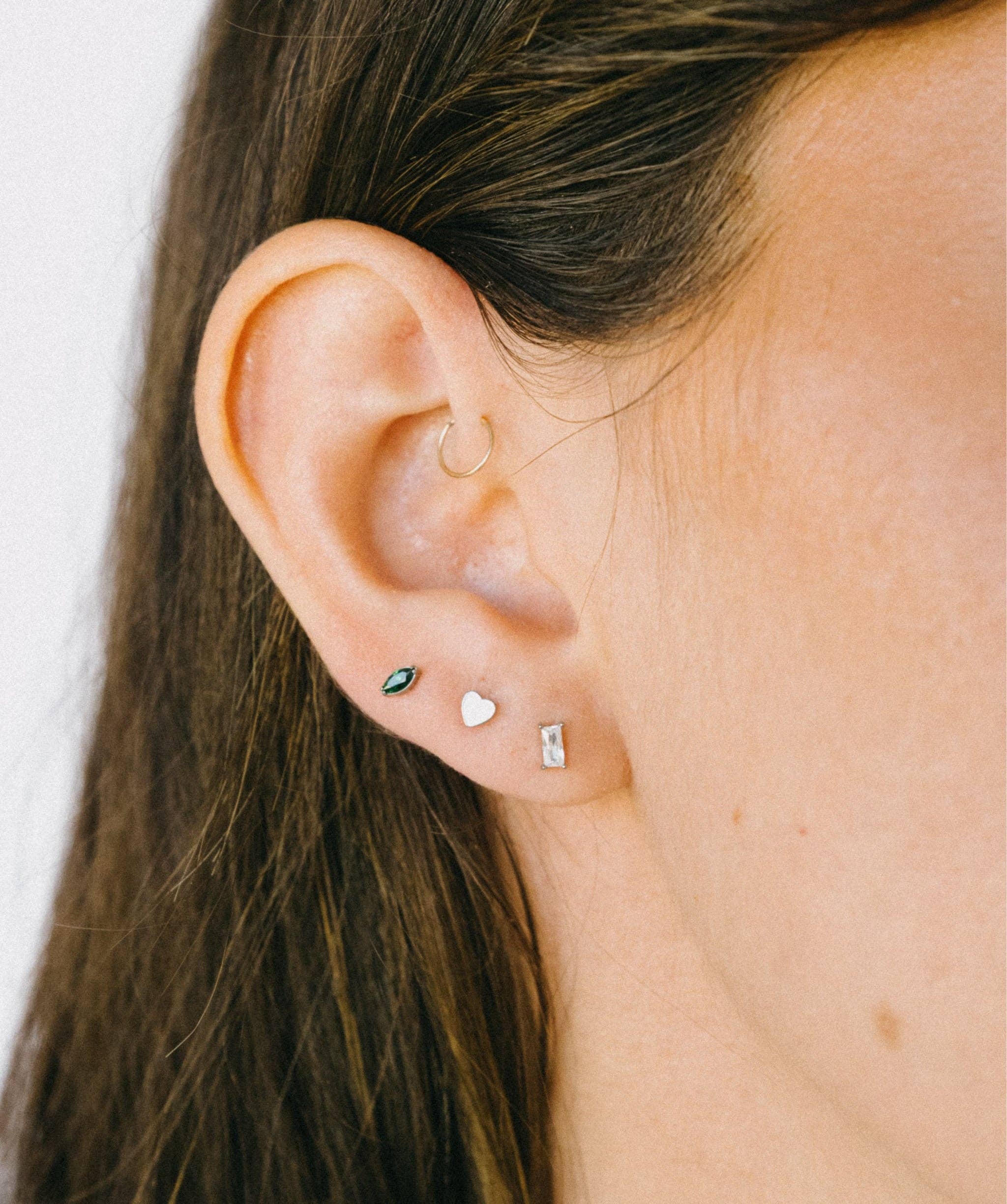 Shop Aiti - Wholesale Stud/Post Earrings - Heart Flat Back Stud3