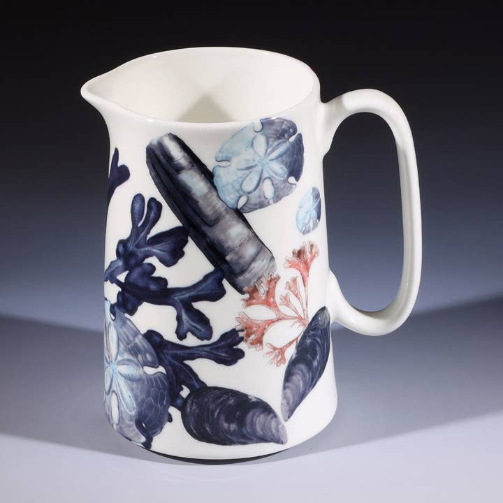 Bone China Medium Beachcomber Jug for wholesale by Cream Cornwall