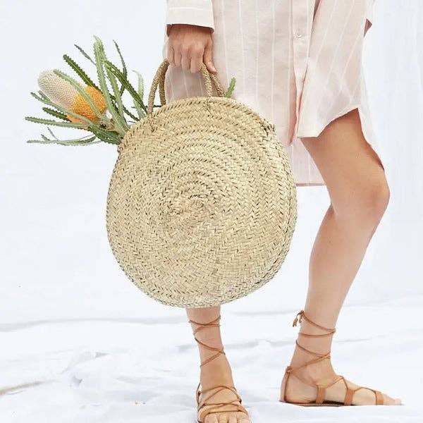 Beach FRENCH BASKET || Straw bag Moroccan Basket for wholesale by DarKech