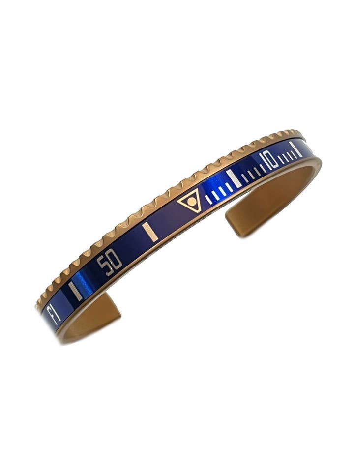 PULSERA PVD COLOR BRONCE AZUL para venta al por mayor de Speedometer Official