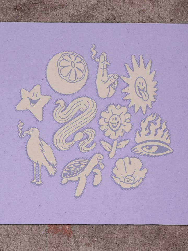 "Solar Icons," 10"x14" Art Print for wholesale by Daytime Friends