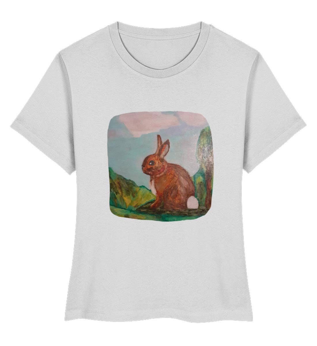 Uwaldu – Großhandel T-Shirt mit Siebdruck – Damen – Tiere des Waldes 2  - Damen Premium Bio Shirt2